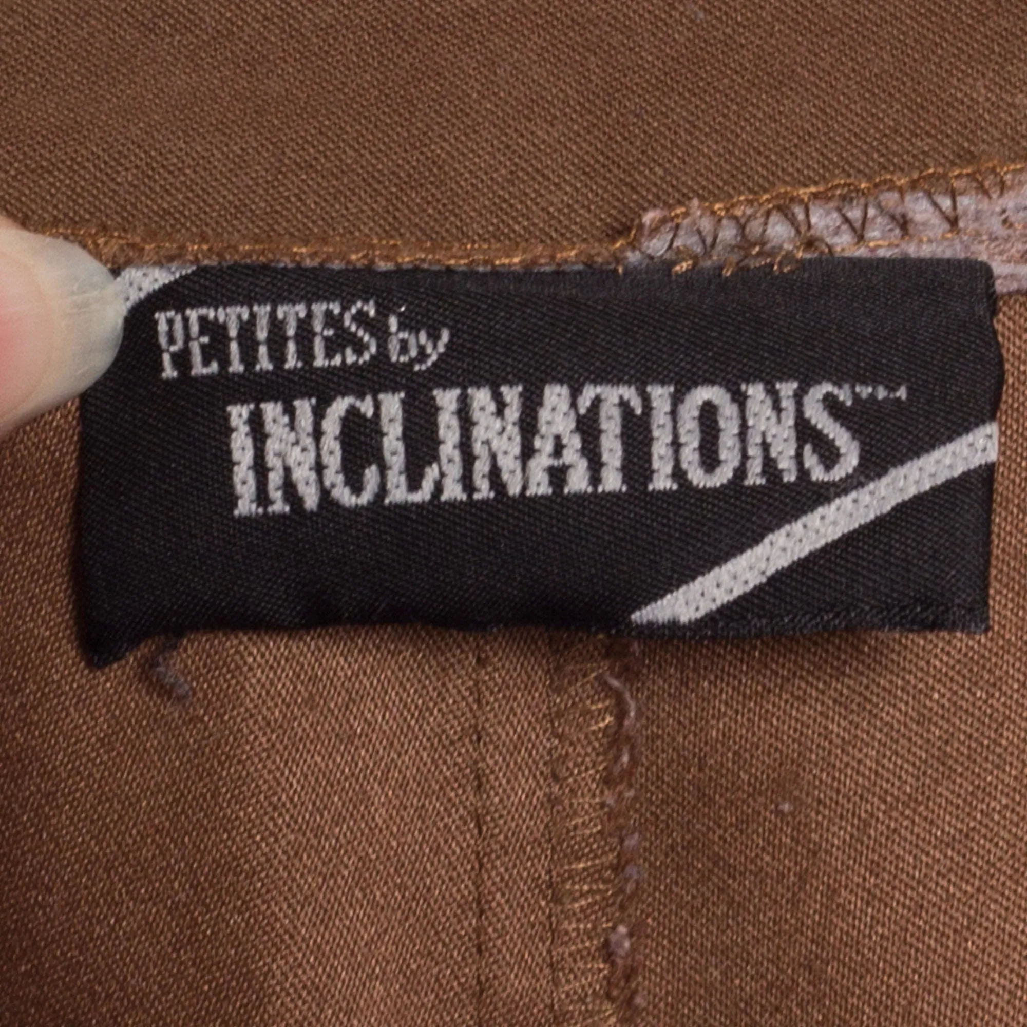 80s Brown Ultrasuede Trousers - Petite Medium, 28.5"