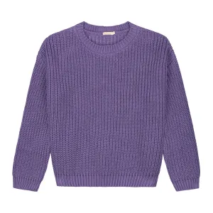 ADULT Organic Chunky Pullover "Violet", XS