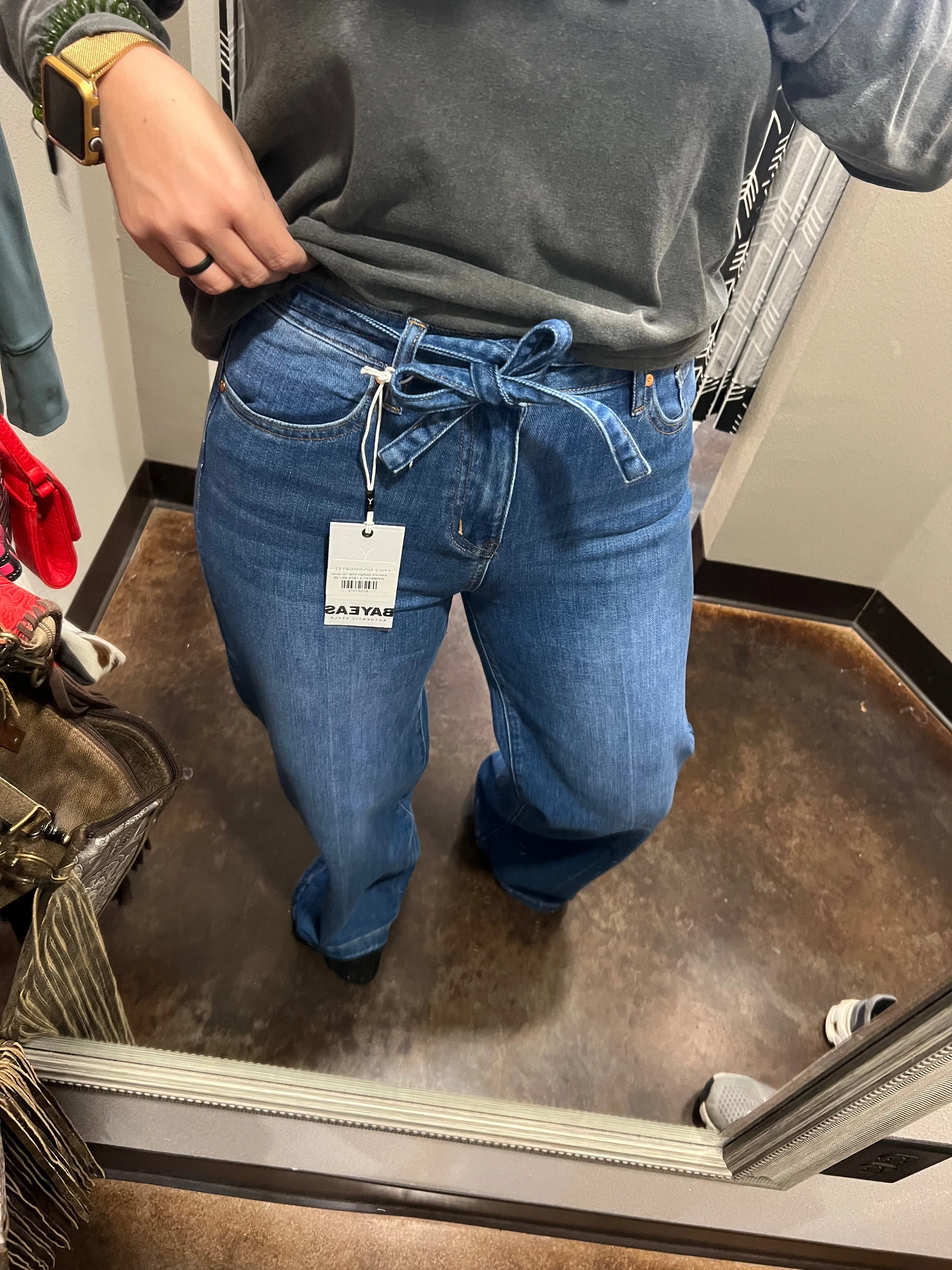 BAYEA'S Starlight Wide Tie Denim