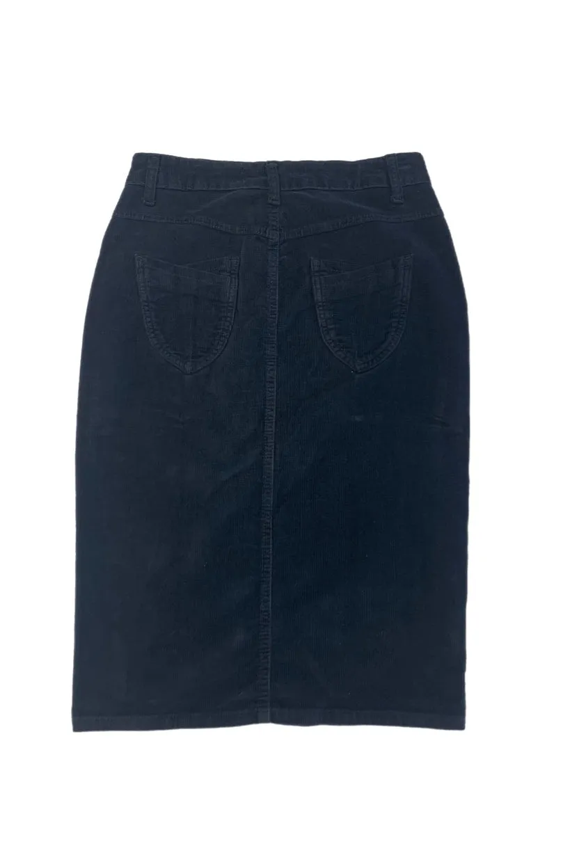 Black Corduroy Skirt Style 210-70B
