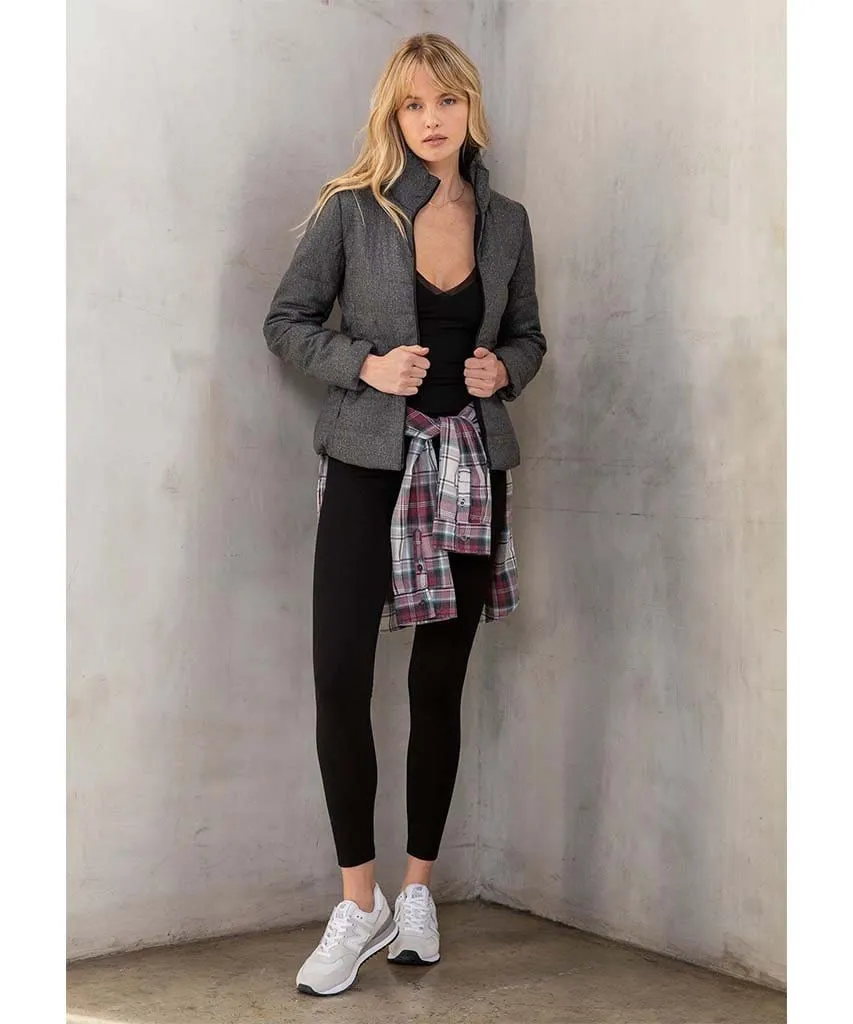 Coco Puffer Jacket Heather Grey
