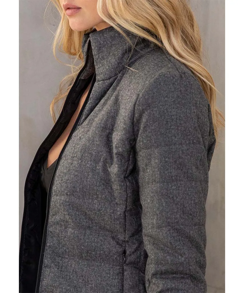 Coco Puffer Jacket Heather Grey