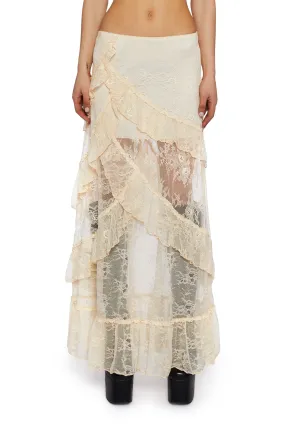 Courtship Romance Lace Maxi Skirt