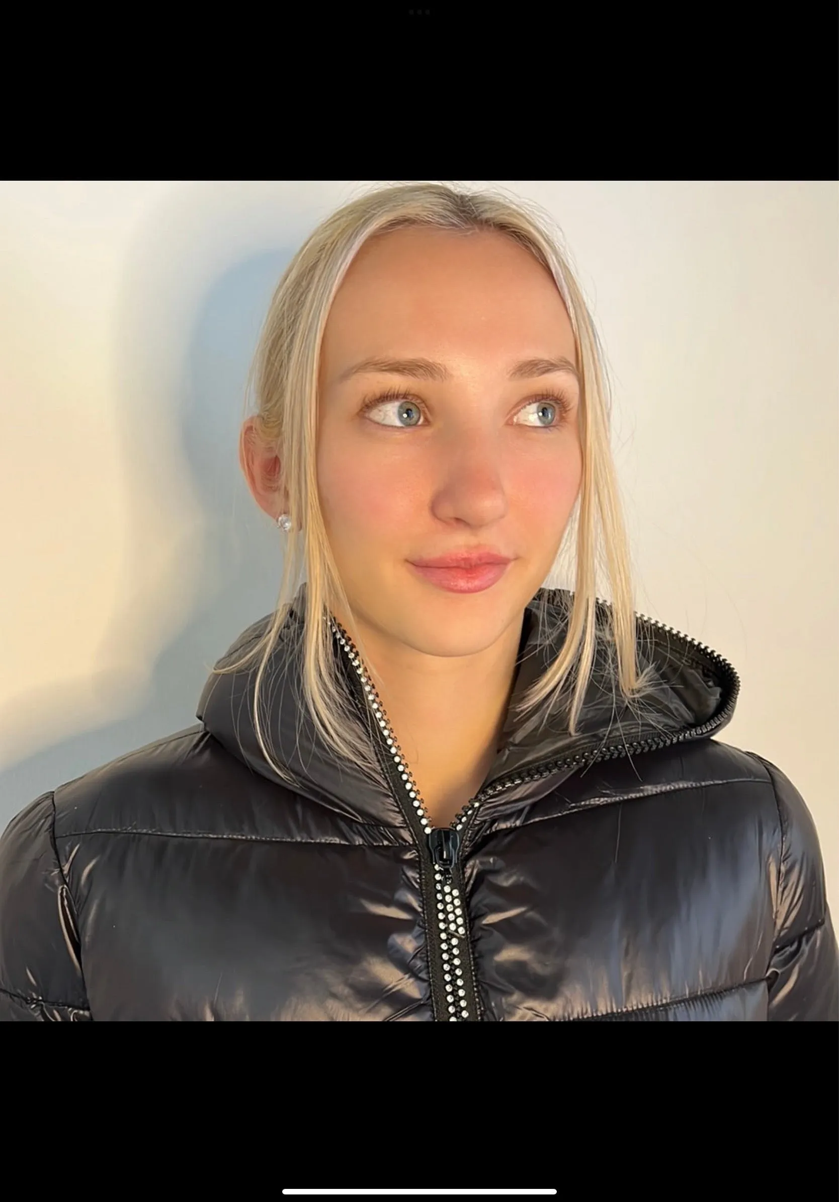 CRYTAL ZIPPERS LONG PUFFER COAT