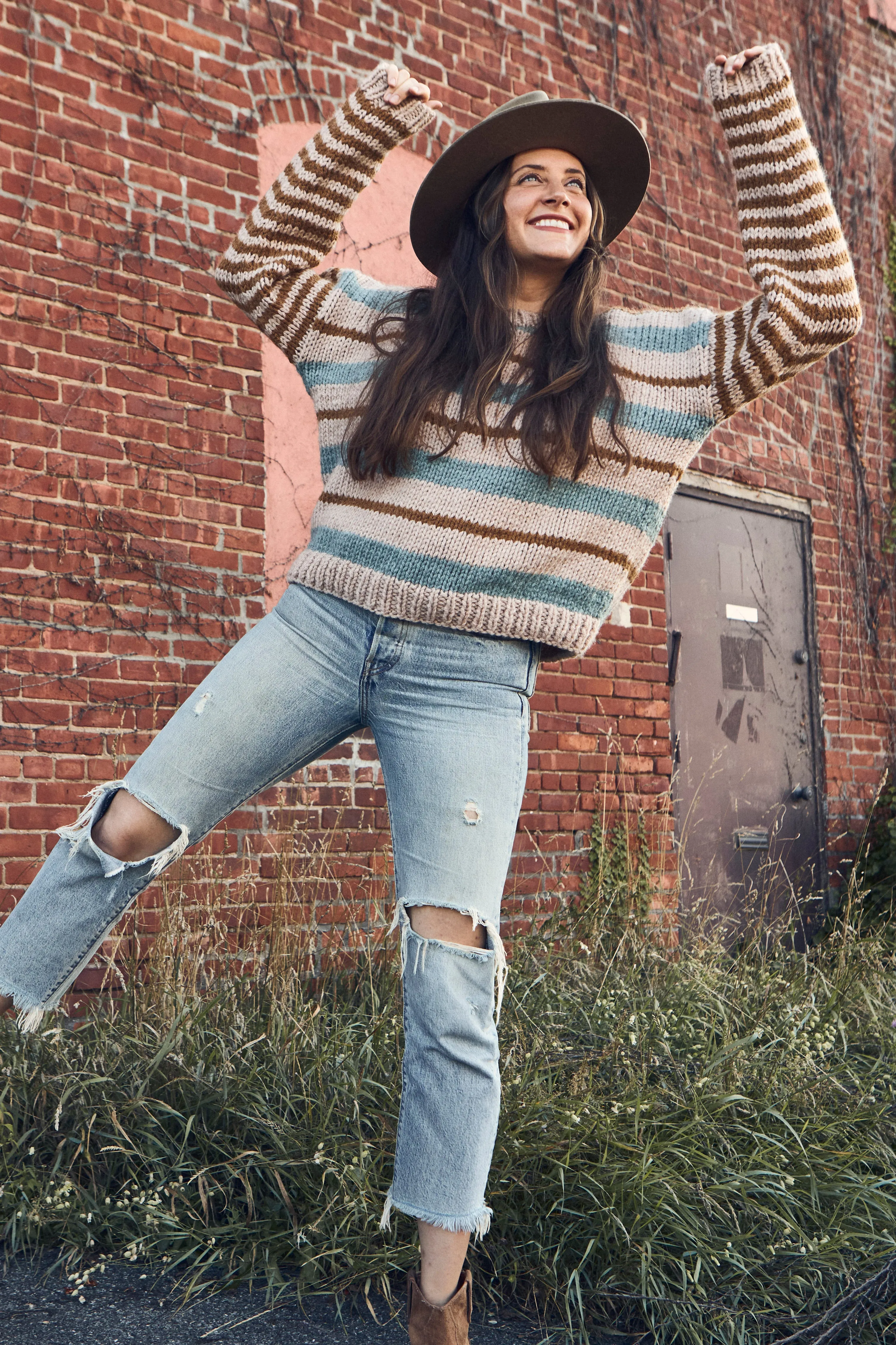 Easton Striped Pullover (Knit)
