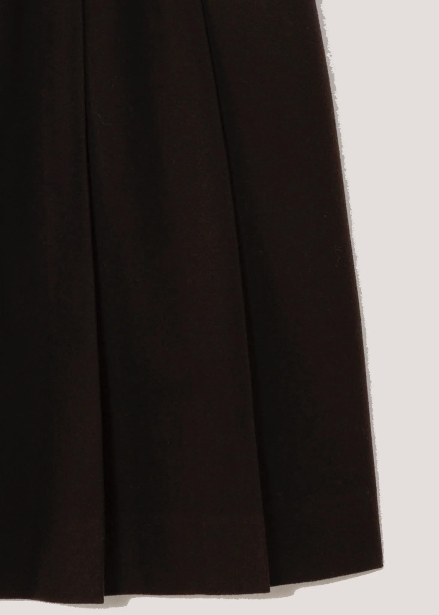 Flannel Pleats Midi Skirt