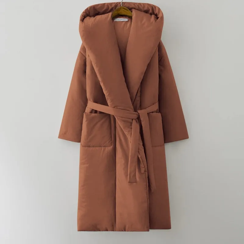 Hooded Long Puffer Parker Coat