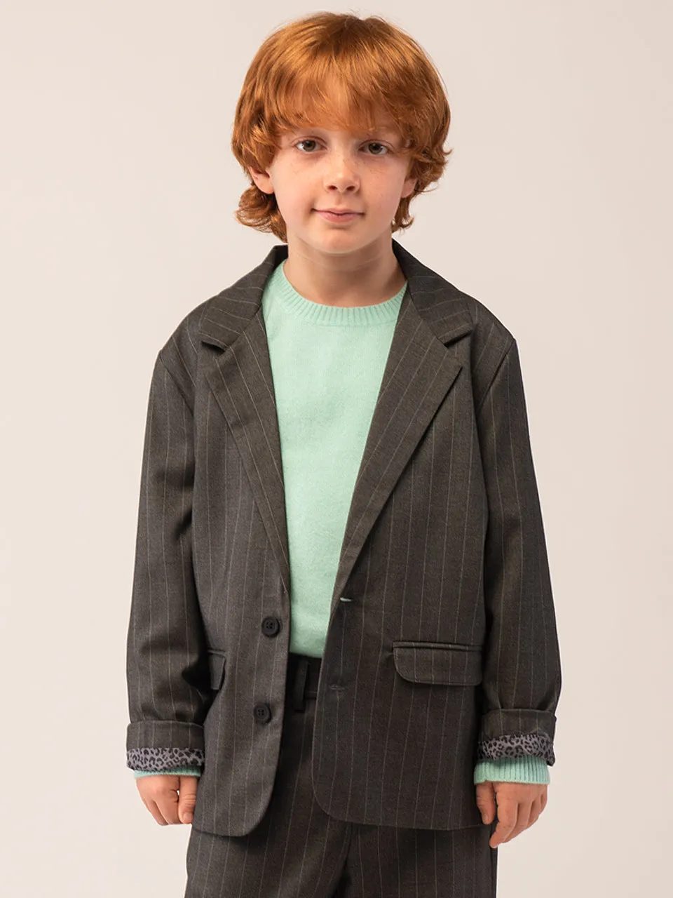 Kids Crew Neck Sweater_Mint