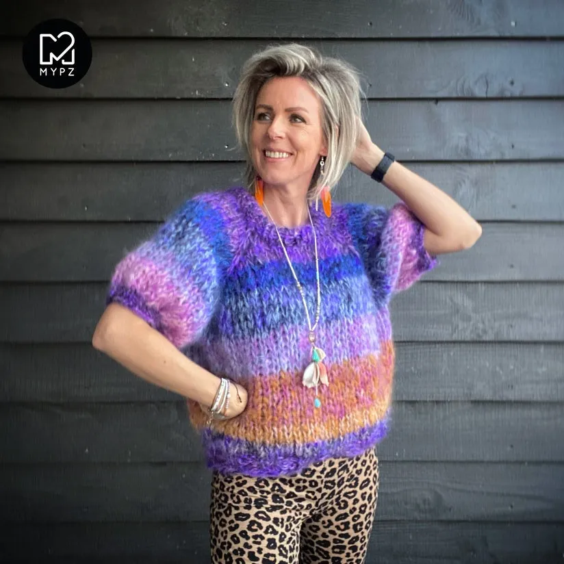 Knit pattern – Chunky top-down raglan sweater Jeans No.15 (ENG-NL)