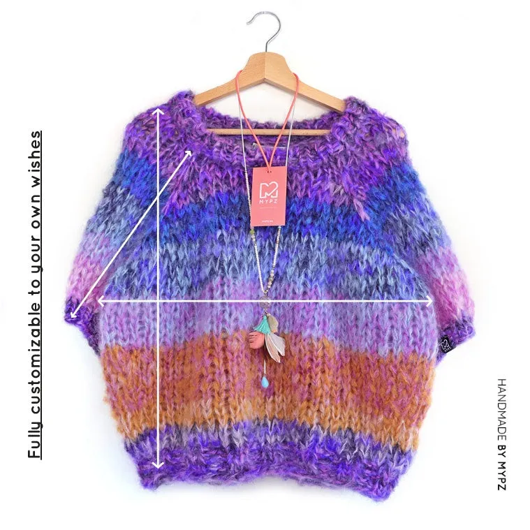 Knit pattern – Chunky top-down raglan sweater Jeans No.15 (ENG-NL)
