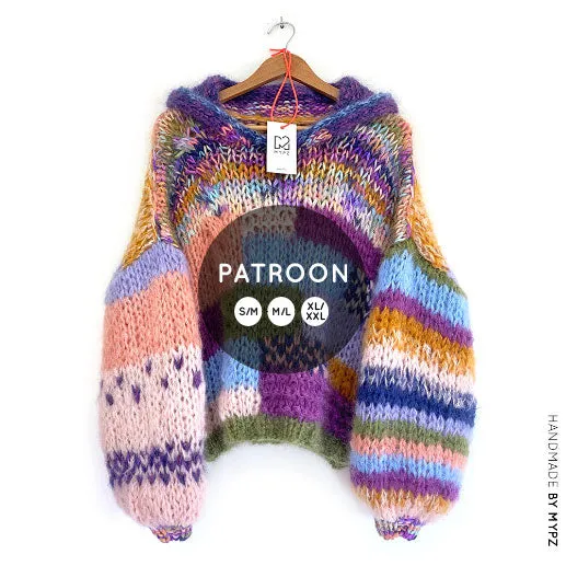 Knit pattern – MYPZ Chunky Mohair Hoodie Vivienne No.15 (ENG-NL)