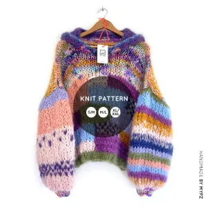 Knit pattern – MYPZ Chunky Mohair Hoodie Vivienne No.15 (ENG-NL)