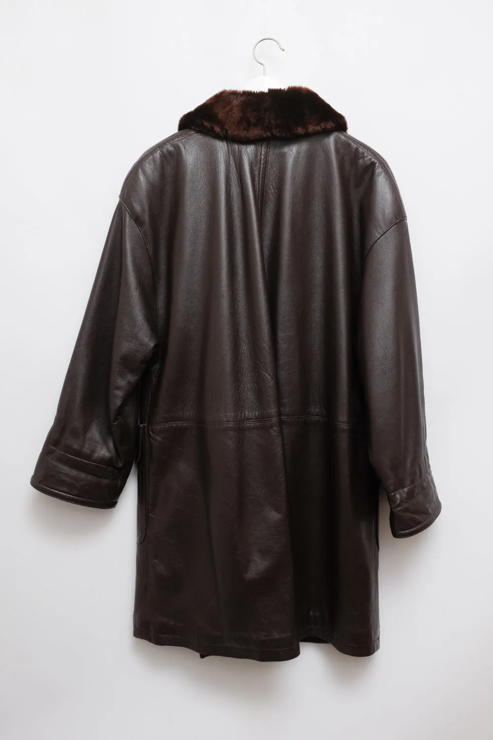 LEATHER BROWN VINTAGE LEATHER JACKET COAT