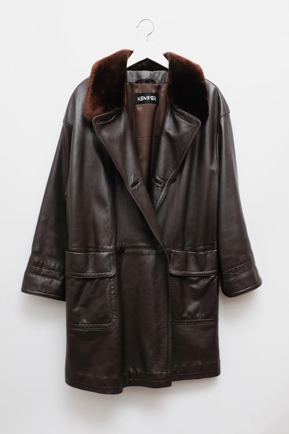 LEATHER BROWN VINTAGE LEATHER JACKET COAT