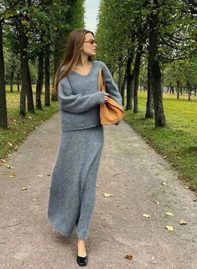 Lulah Mohair-blend Set
