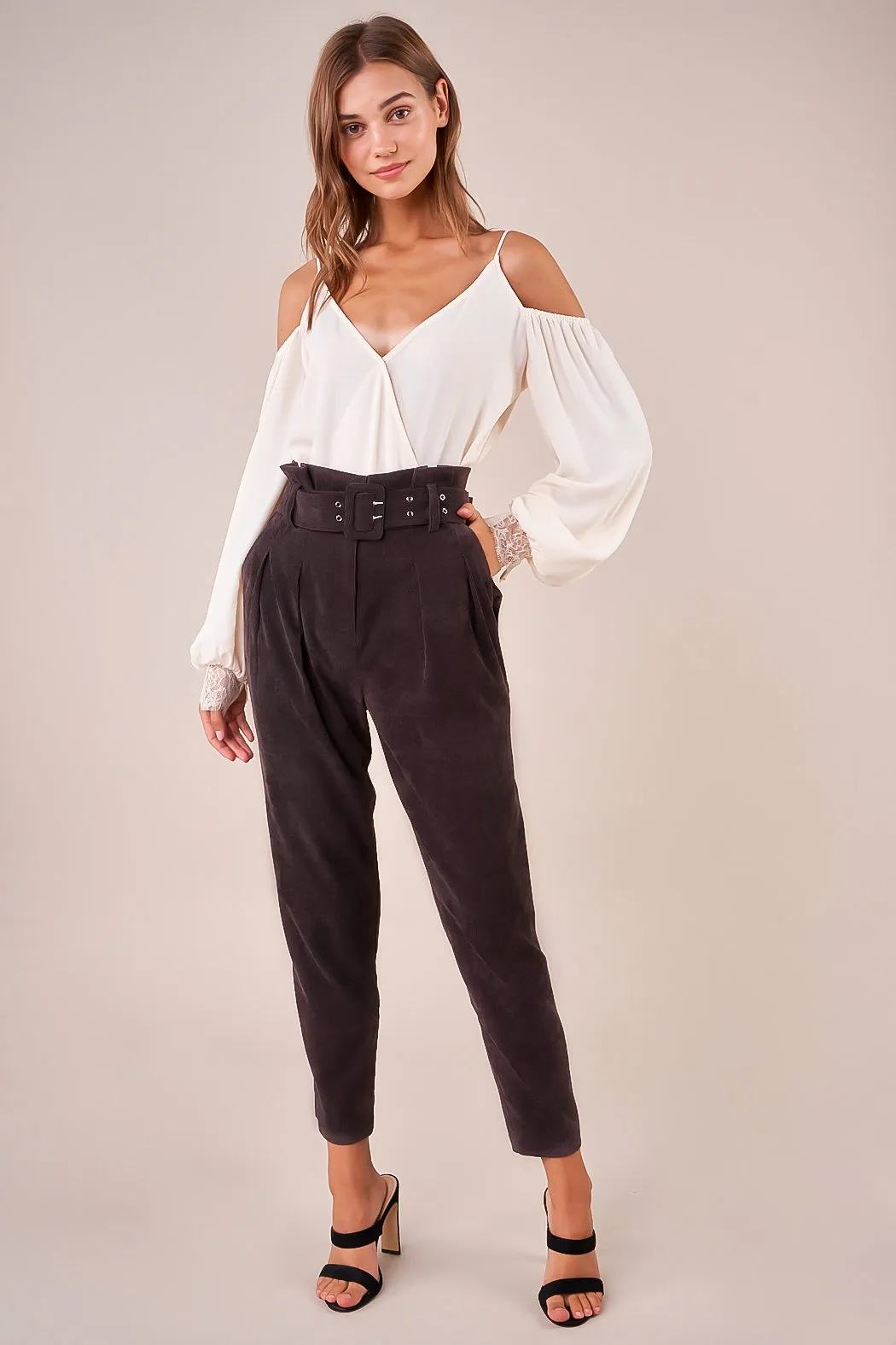 Mickie High Waisted Corduroy Pants