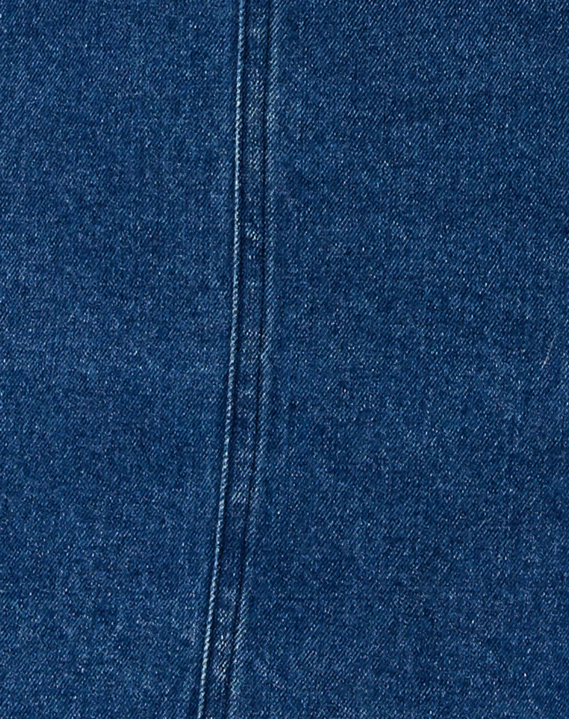 Milana Kilt Skirt in Denim Blue