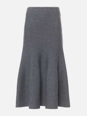 Odil knitted wool-blend midi skirt