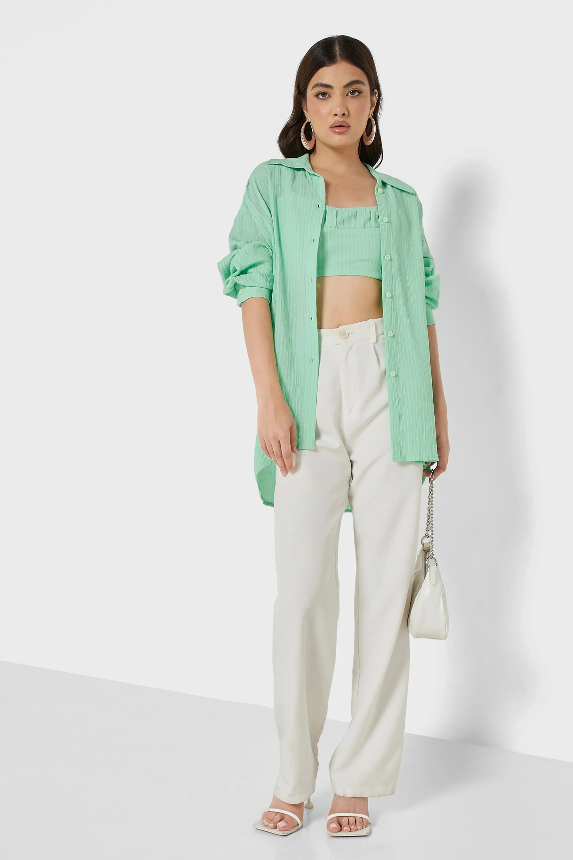 Oversized Twin Set Shirt (Final Sale)