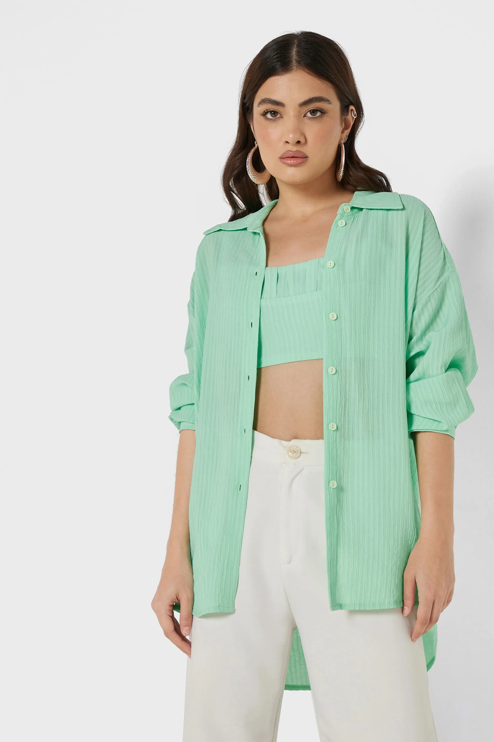 Oversized Twin Set Shirt (Final Sale)