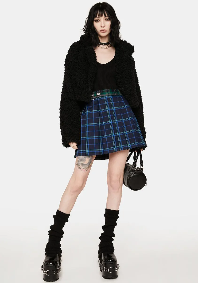 Plaid Gwen Pleated Skirt