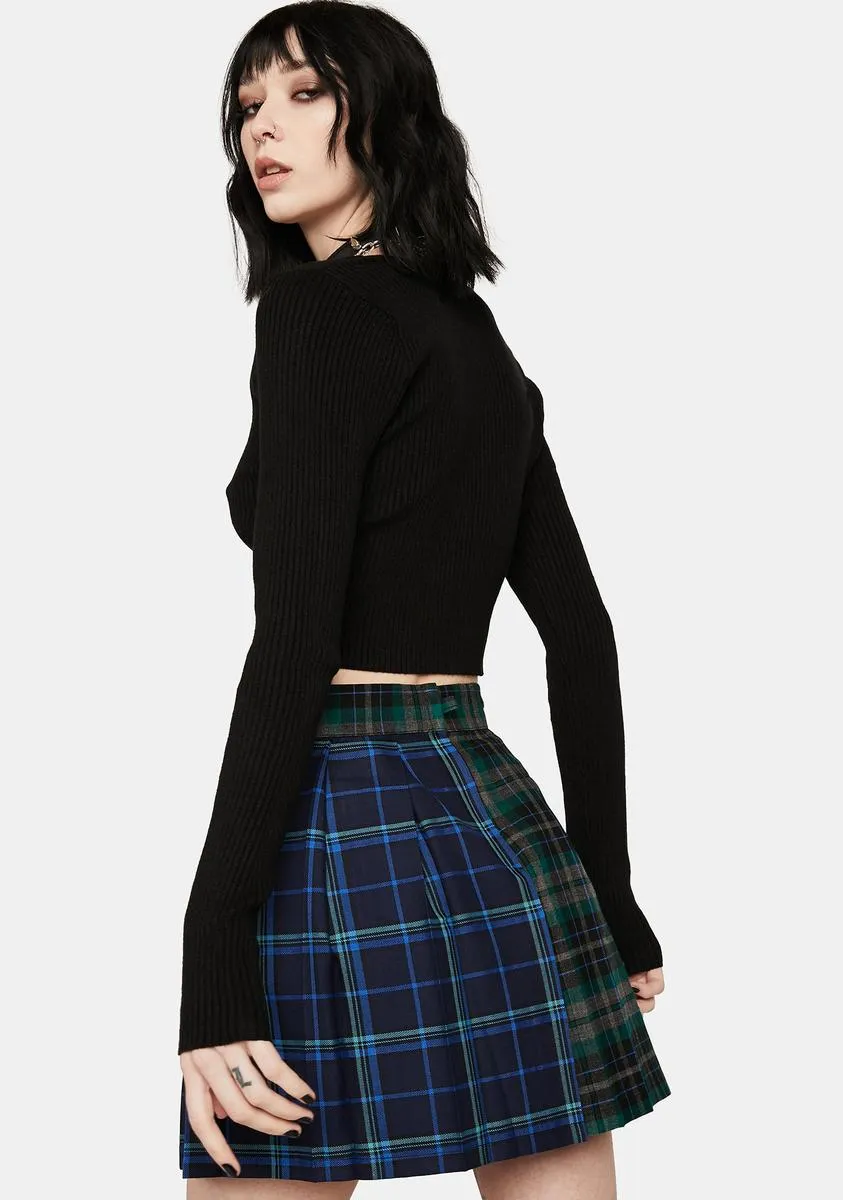 Plaid Gwen Pleated Skirt