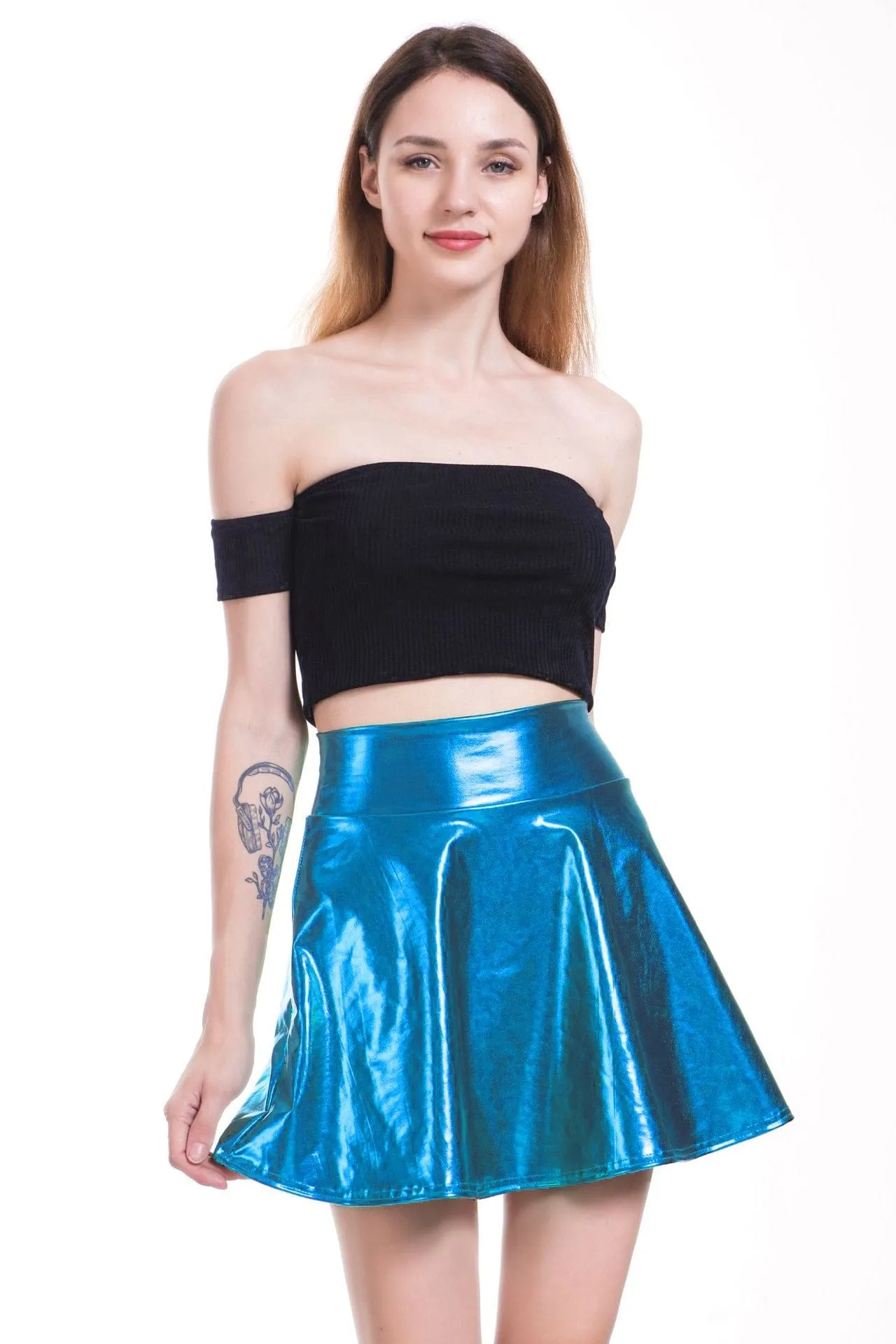 Pleated Cute High Waist Mini Skirt