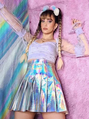 Pleated Cute High Waist Mini Skirt