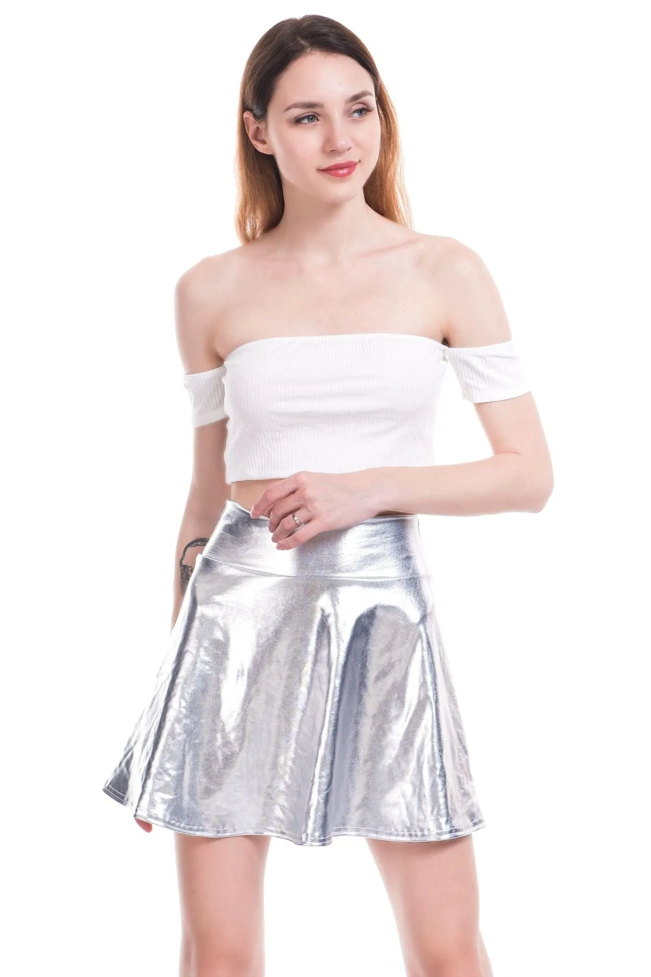 Pleated Cute High Waist Mini Skirt