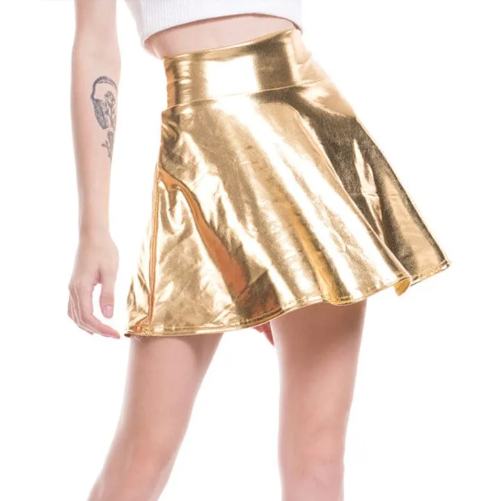 Pleated Cute High Waist Mini Skirt