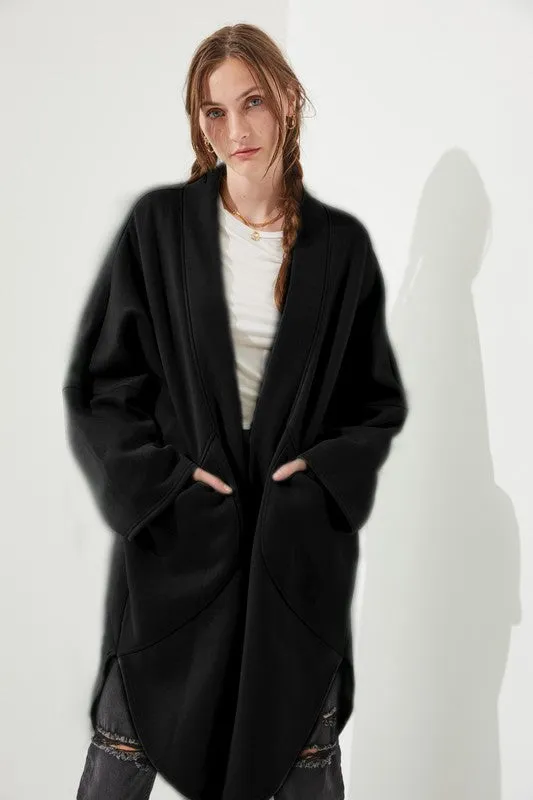 PLUS SIZE OVERSIZED KNIT CARDIGAN