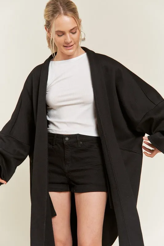 PLUS SIZE OVERSIZED KNIT CARDIGAN