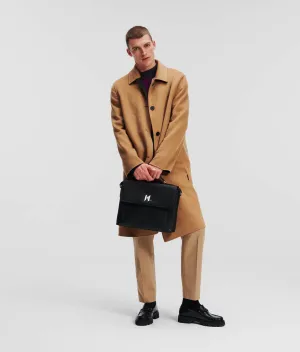 REVERSIBLE TAILORED WOOL-BLEND COAT
