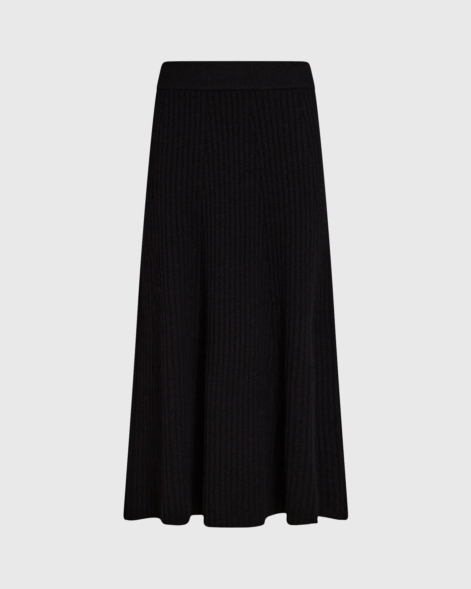 Rib Knit Flounce Skirt