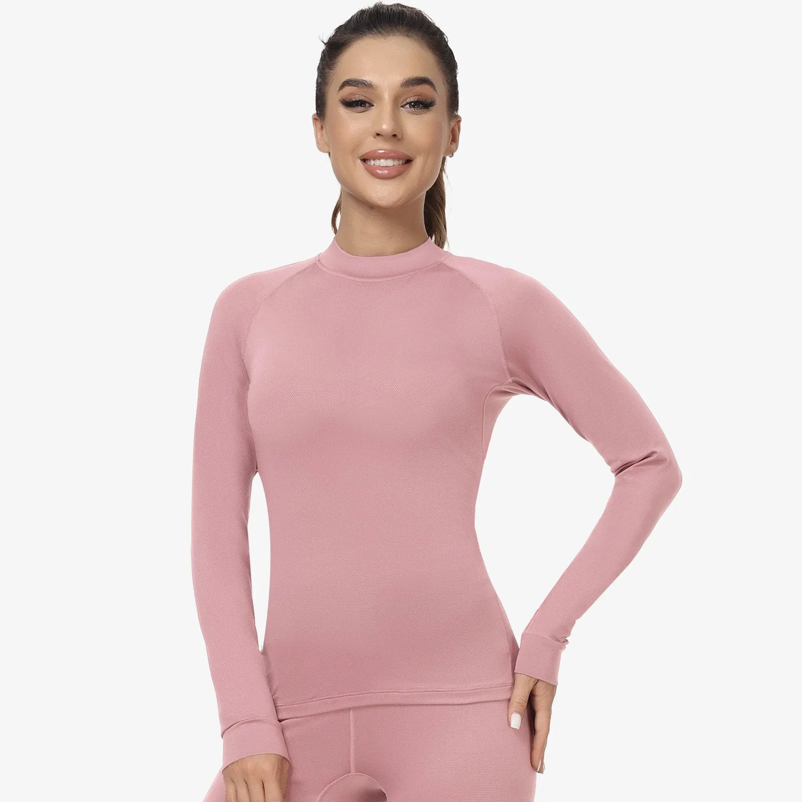 Women's Long Sleeve Mock Turtleneck Base Layer