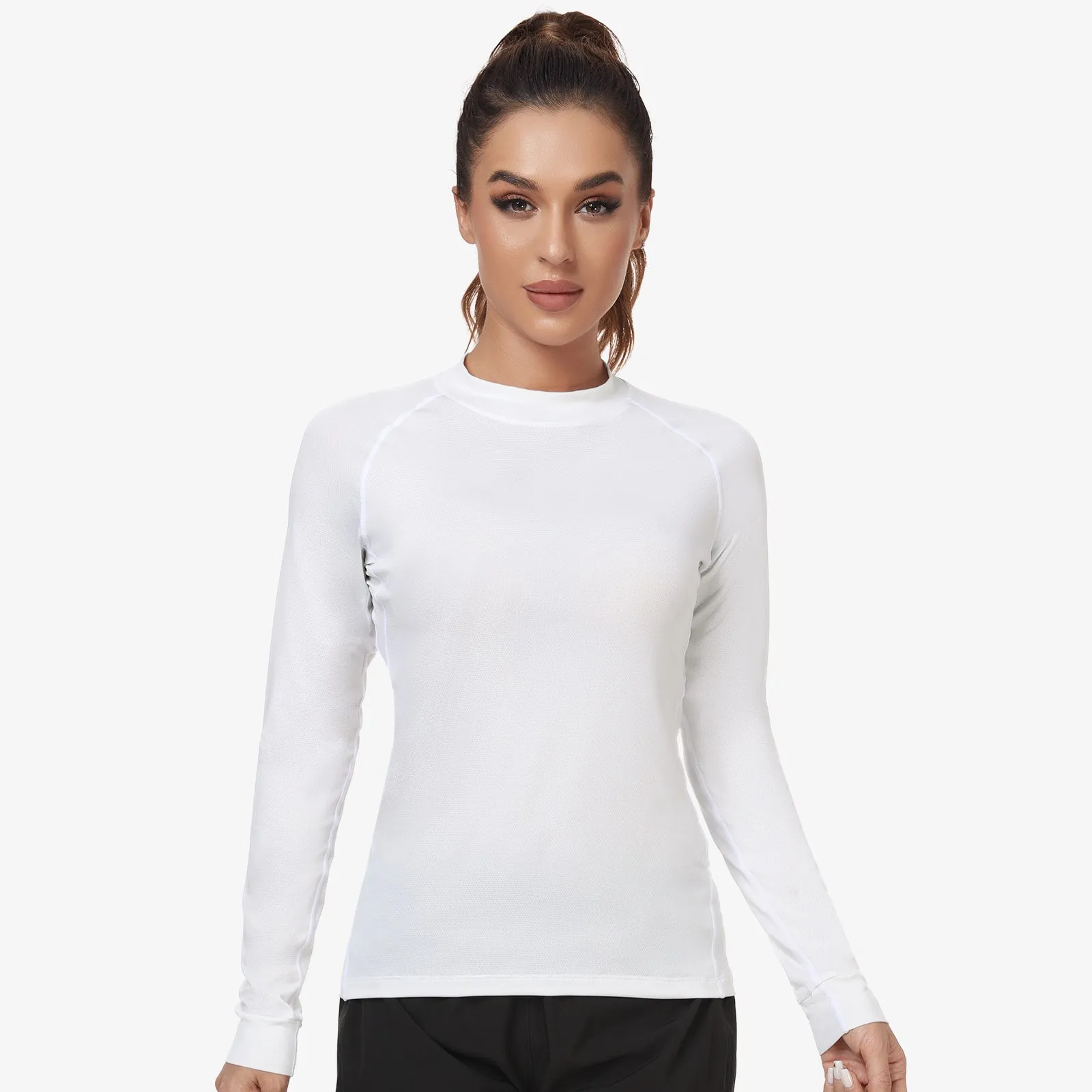 Women's Long Sleeve Mock Turtleneck Base Layer